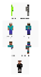 1st Full Page of Steve (Image2Skin)