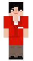 AirAsia Flight Attendant in Red