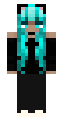 black and cyan by llilty