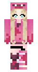 Blonde kawaii girl pink