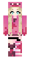 Blonde kawaii girl pink