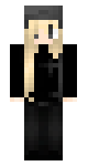 blondy girl in black