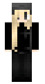 blondy girl in black