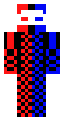 blue and red skın