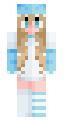 Blue blonde girl kawaii