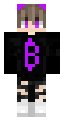 Cute kitsune purple boy