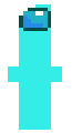 Cyan Crewmate + Egg cosmetic