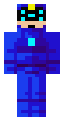 Cyber futuristic hollow police