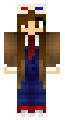 Doctor Who Girl (with 3-D glasses)
