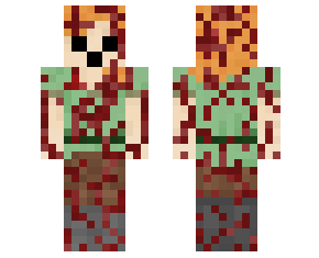 Power Hungry Alex, Minecraft Skin