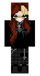 Hoodied goth ginger hair