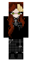 Hoodied goth ginger hair