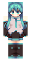 Japanese blue cute girl