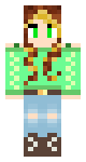 Kim with green eyes