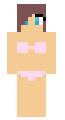 Kobieta w bikini brązowe włosy