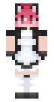 Pink Haired Girl in Maid Outfit
