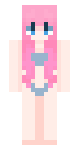 Pink swimming bikini girl