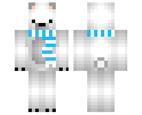 yPolar Skin, Minecraft Skin