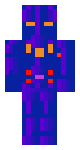 Purple and dark blue power robot