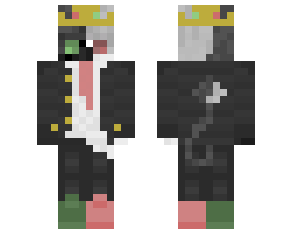 Ranboo with Technoblades crown Minecraft Skin