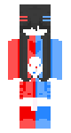 -❤️Red And Blue Girl Skin💙-
