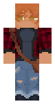 red head with flannell