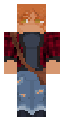 red head with flannell