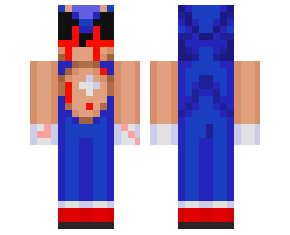 Sonic Exe Skin - Minecraft PNG Image