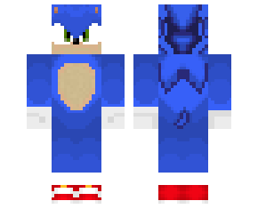 Sonic the Hedgehog Minecraft Skin