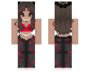 Y2k Brunette Baddie(1) – Minecraft Skin