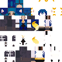 Ancient dark blue cat skin