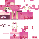 Blonde pink girl skin