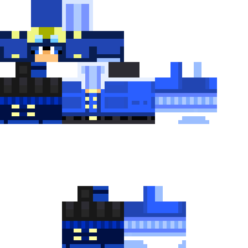 Blue Airship Outfit skin