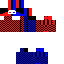 blue and red skın skin
