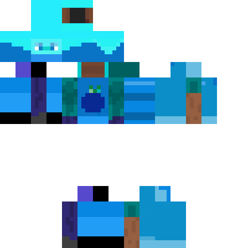 Blue blaze skin