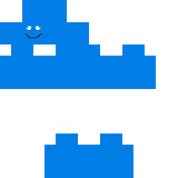 Blue creepy skin