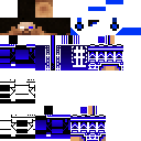 Blue herobrine skin