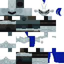 blue night in silver skin