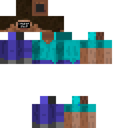 Censored steve skin