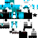 Cool Neon Blue Girl ★ skin