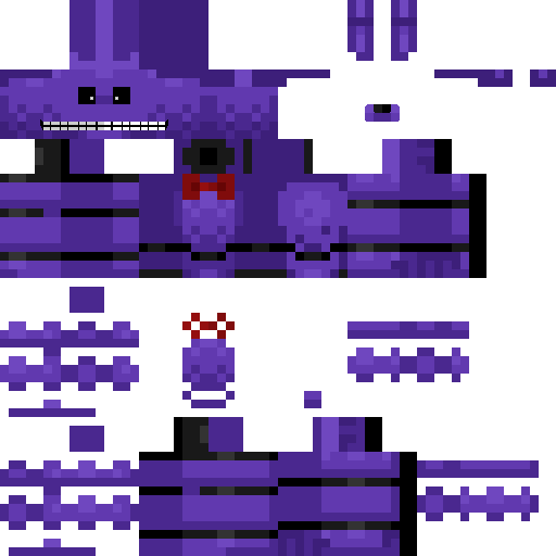 Craft HD fnaf 2 Bonnie boys skin