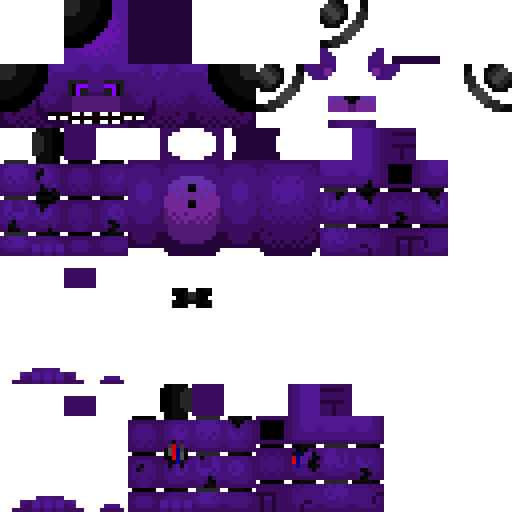 Craft HD fnaf 2 shadow freddy skin