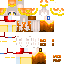 Fire themed girl skin