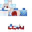 Injured cute girl skin
