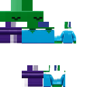 lego minecraft zombie skin