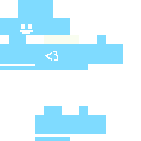 light blue cube skin