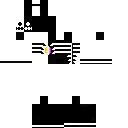 Minecraft skin white and black skin