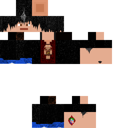 Myself with a piglin T-shirt skin