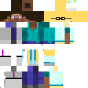 Neon blue skin