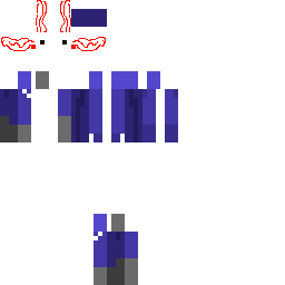 Pants eyes fixed skin